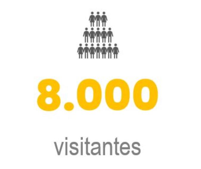 8000 visitantes